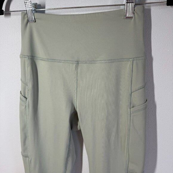 X Gottex Womens Sage Green Ankle Leggings Size XS Leg Pockets Yoga Versatile - Picture 3 of 11